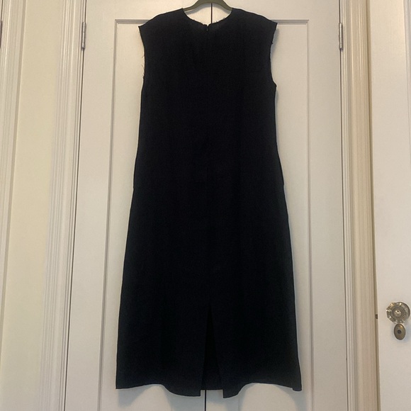 {Massimo Dutti} Denim-Effect Midi Dress - Picture 11 of 12